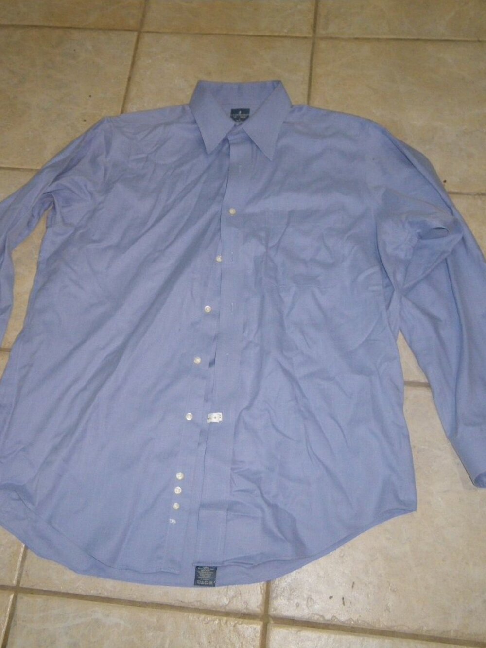 Vintage Men’s Lanesboro 100% Cotton Classic Oxford Dress Casual Button Up Shirt